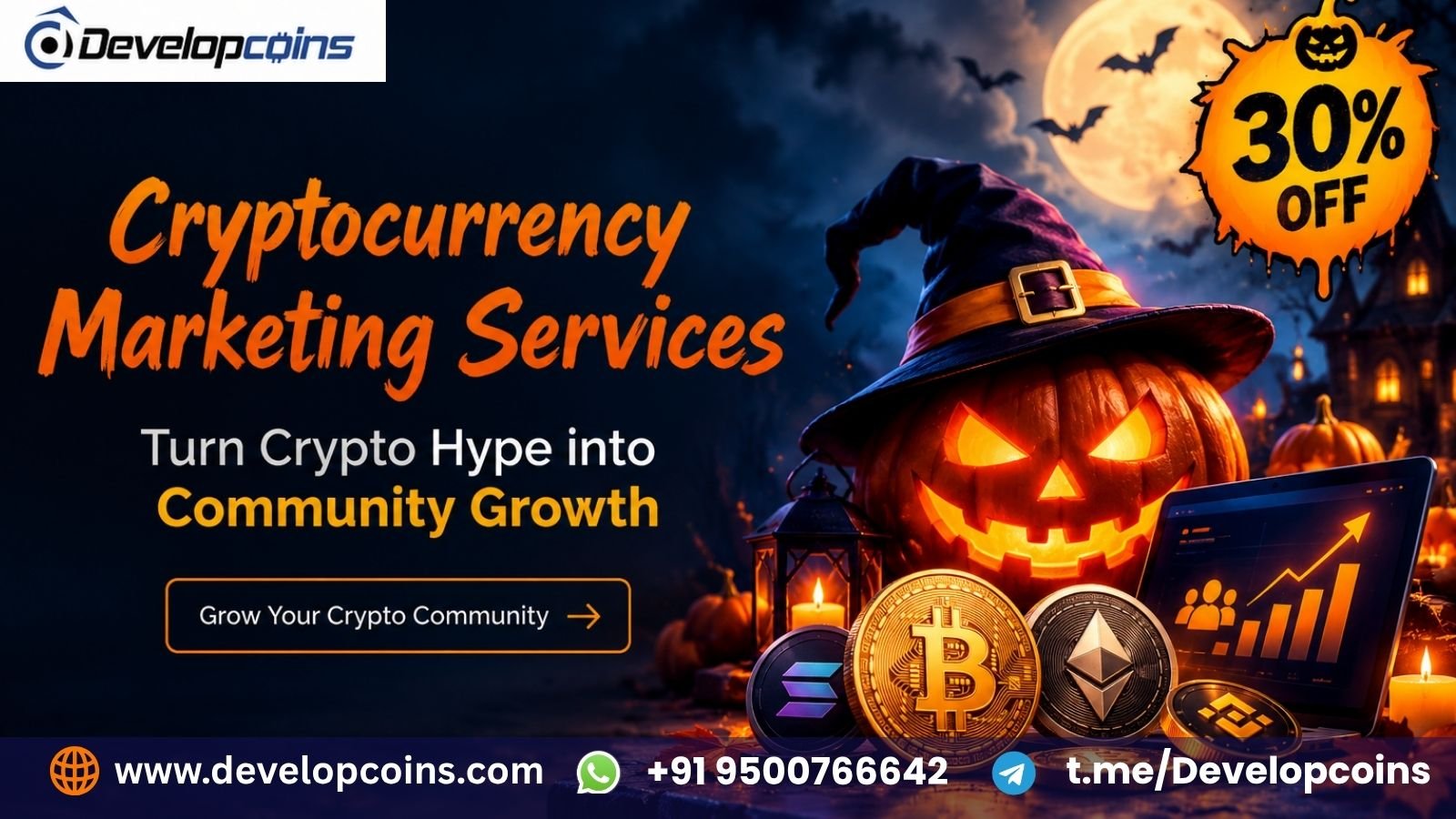 Turn Crypto Hype into Community Growth with 30% OFF Cryptocurrency Marketing Services