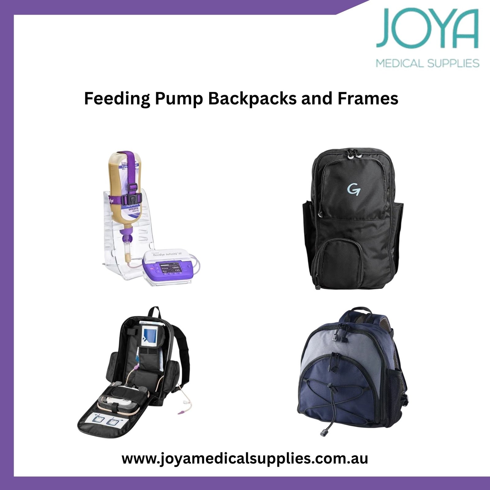 Buy Feeding Pump Backpacks and Frames - Joya Medical Supplies