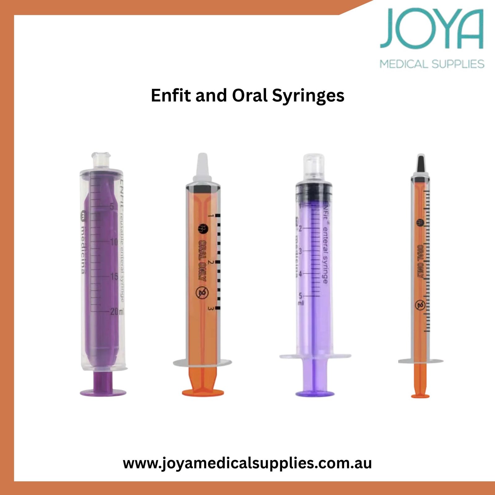 Buy Enfit and Oral Syringes in Australia - Joya Medical Supplies