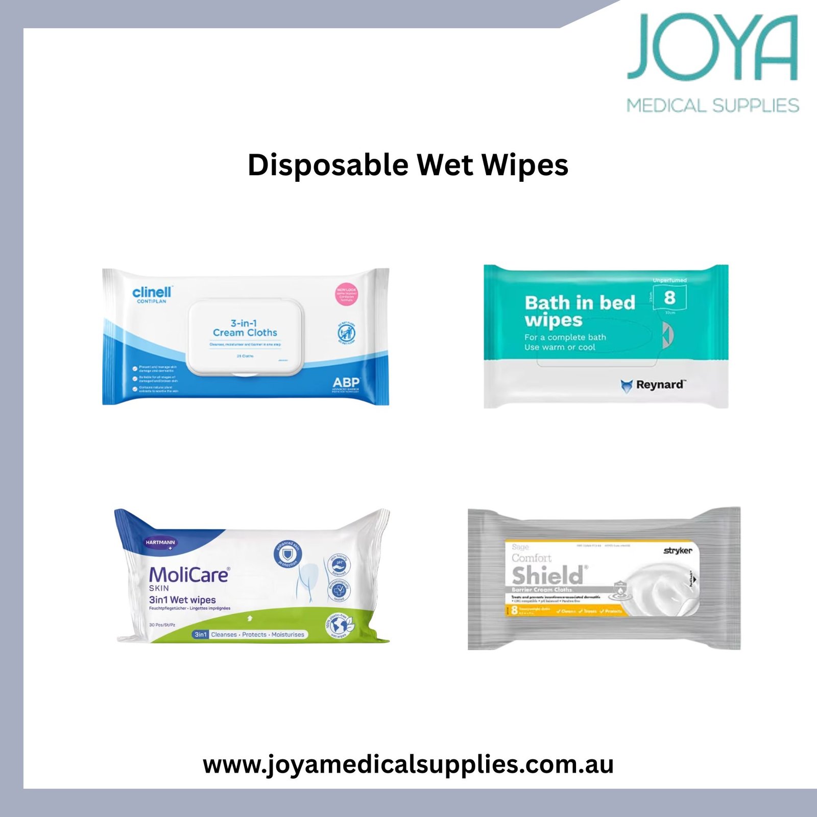 Buy Disposable Wet Wipes in Australia - Joya Medical Supplies