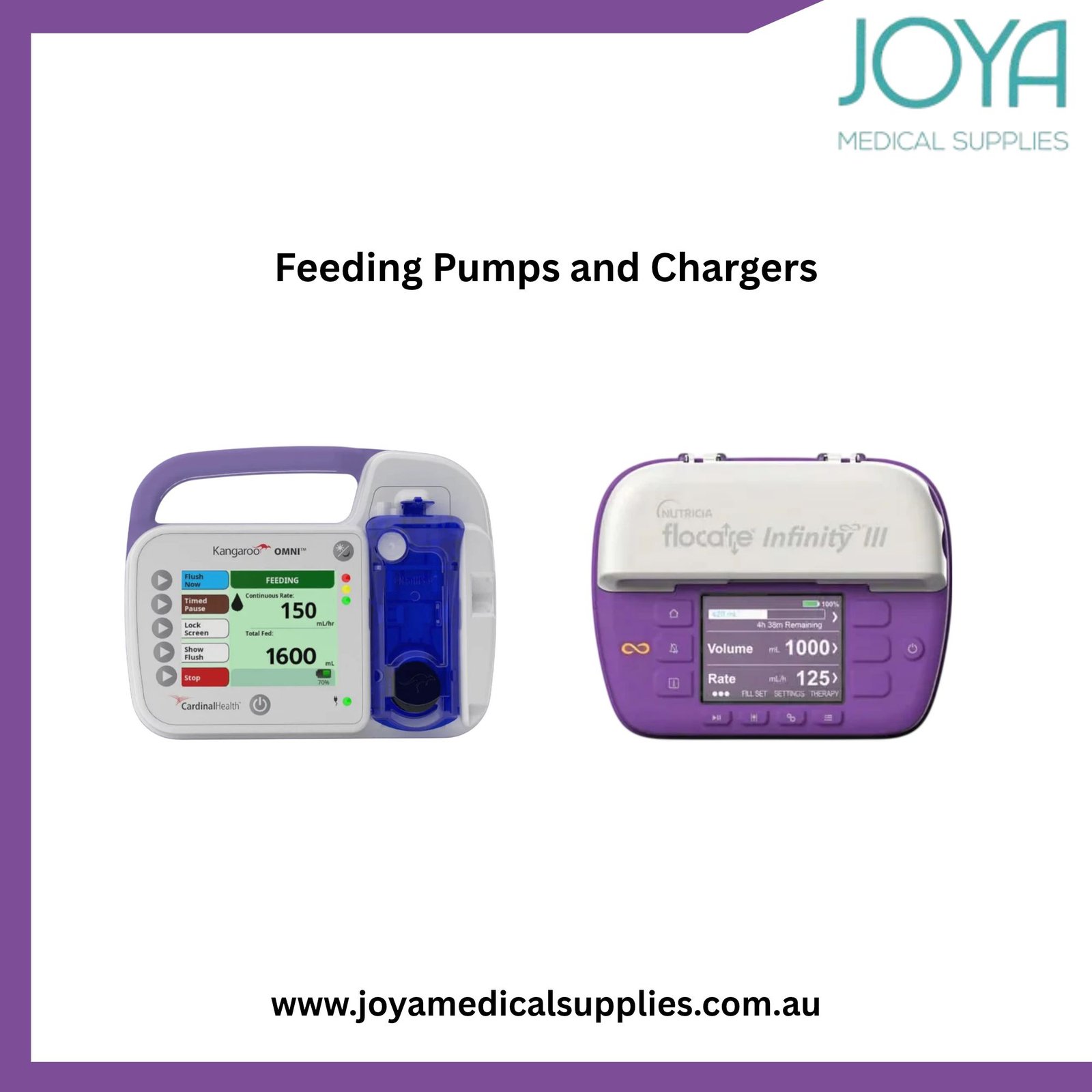 Buy Feeding Pumps and Chargers in Australia - Joya Medical Supplies