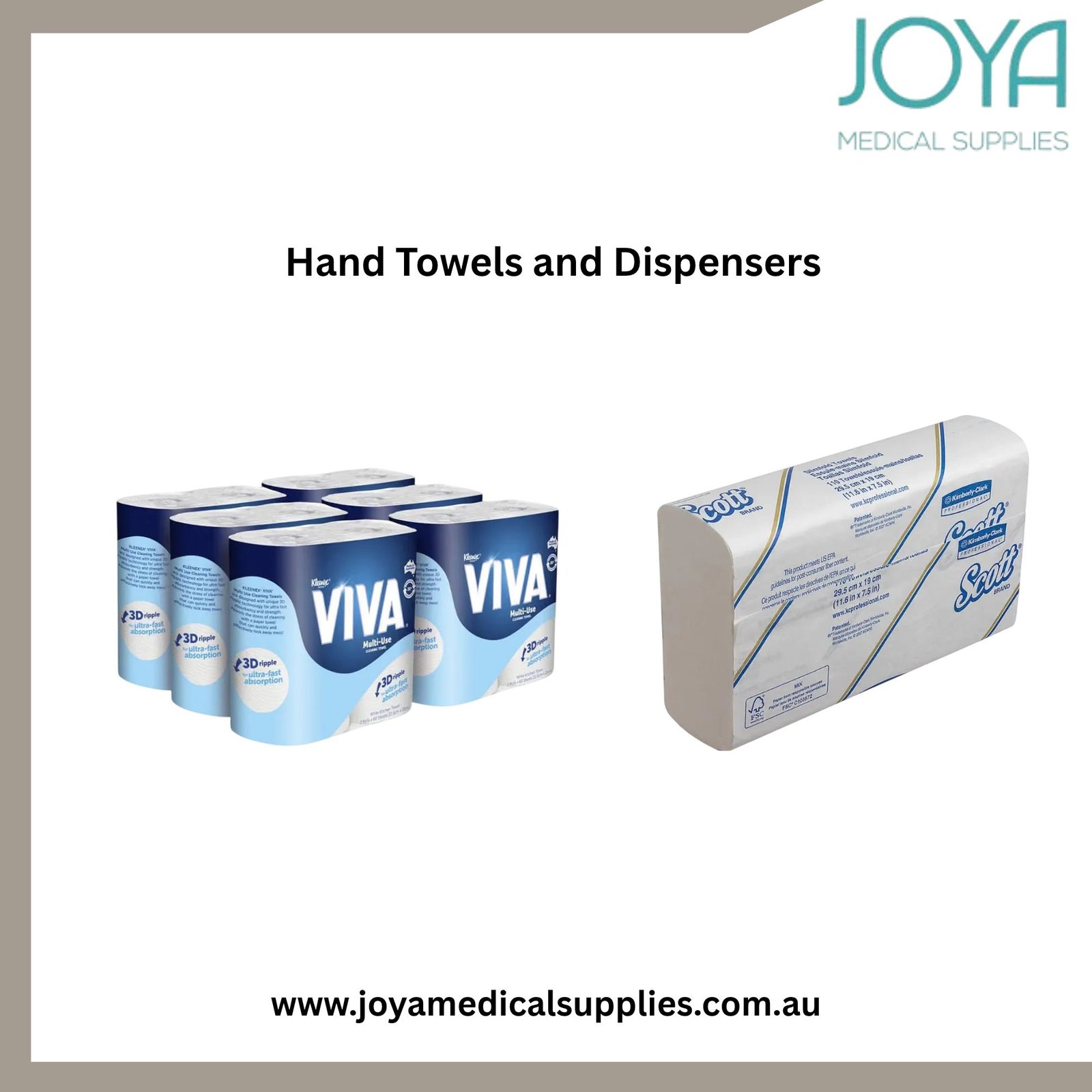 Buy Hand Towels and Dispensers in Australia - Joya Medical Supplies