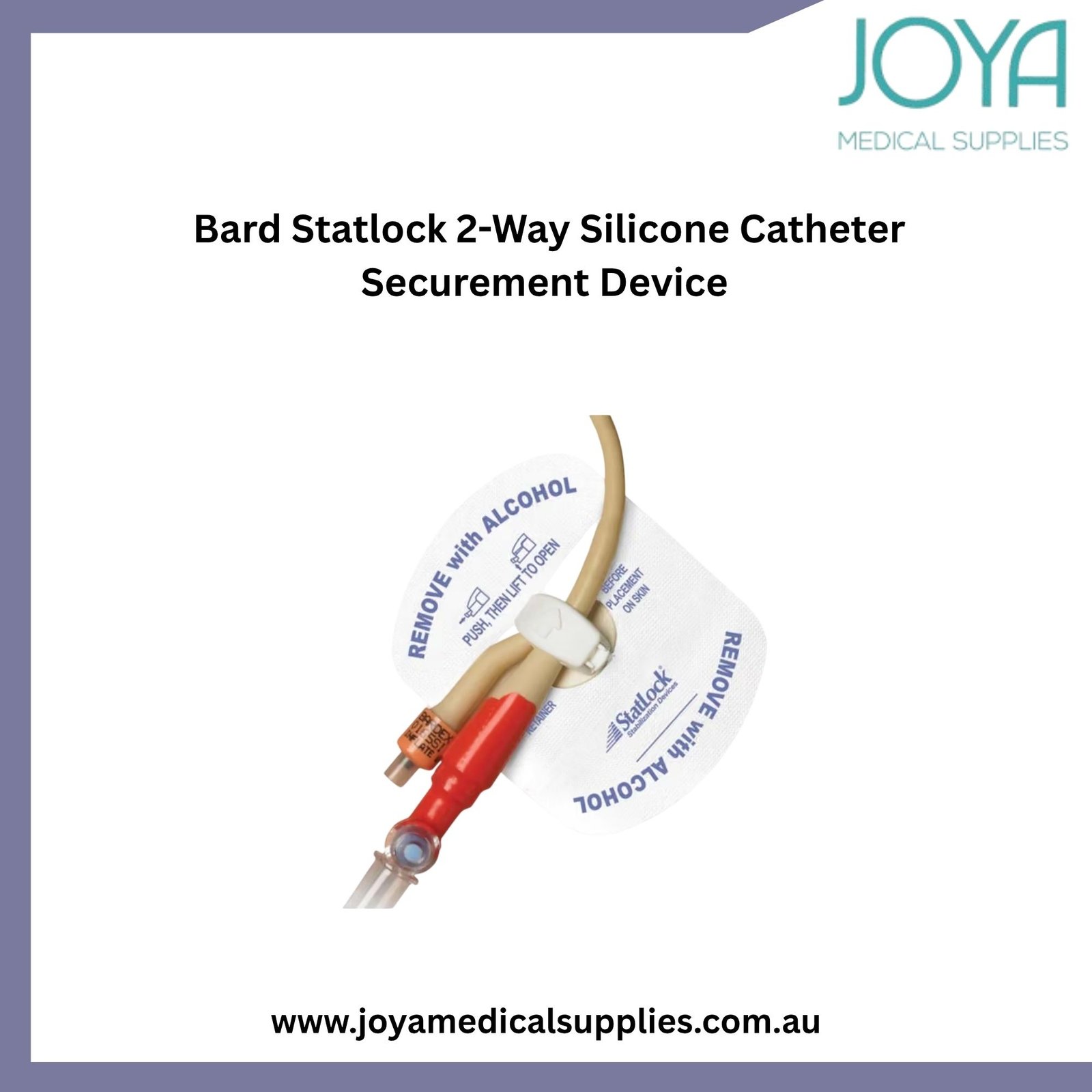 Bard Statlock 2-Way Silicone Catheter Securement Device - Joya Medical Supplies